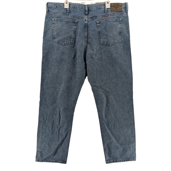 Wrangler Jeans 42x30 Blue Mens Regular Fit Straight Legs Comfort Denim Mid Rise - Picture 4 of 11